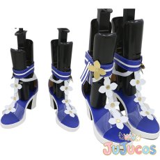 画像1: げんしん　バーバラ　水着　余韻の叙述　サマータイムスパークル　コスプレ靴　原神　コスプレブーツ　JUJUcosplay (1)