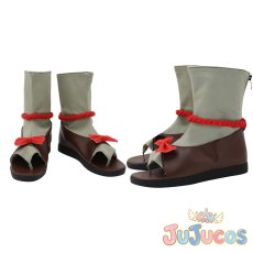 画像1: ヨモギ　コスプレ靴　モンスターハンターライズ　コスプレブーツ　JUJUcosplay (1)