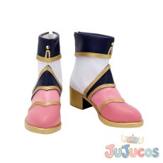 画像2: チアガール編 もっと笑顔で　覚醒後　園田海未　コスプレ靴　ラブライブ! School idol project　コスプレブーツ　JUJUcosplay (2)