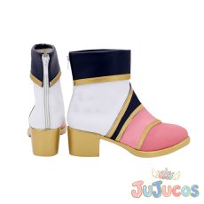 画像4: チアガール編 もっと笑顔で　覚醒後　園田海未　コスプレ靴　ラブライブ! School idol project　コスプレブーツ　JUJUcosplay (4)