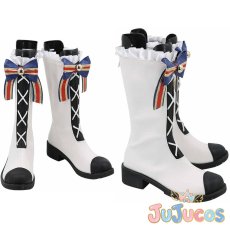 画像1: 2nd Live!　上原歩夢　コスプレ靴　ラブライブ！虹ヶ咲学園スクールアイドル同好会　コスプレブーツ　JUJUcosplay (1)