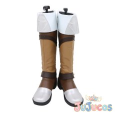 画像2: ゼルダ姫　コスプレ靴　ゼルダの伝説 ブレスオブザワイルド　コスプレブーツ　JUJUcosplay (2)