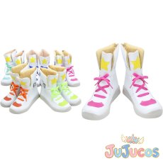 画像1: Liella!　始まりは君の空MV　結ヶ丘女子高等学校　澁谷かのん　唐可可　嵐千砂都　平安名すみれ　葉月恋　コスプレ靴　ラブライブ！スーパースター!!　コスプレブーツ　JUJUcosplay (1)