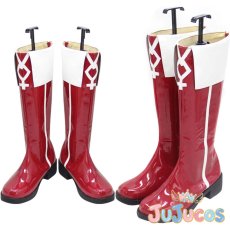 画像1: 佐倉杏子　コスプレ靴　魔法少女まどか☆マギカ　コスプレブーツ　JUJUcosplay (1)