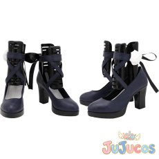 画像1: ノーブル・ローズ/2周年　宇田川あこ　コスプレ靴　BanG Dream!（バンドリ！）　コスプレブーツ　JUJUcosplay (1)