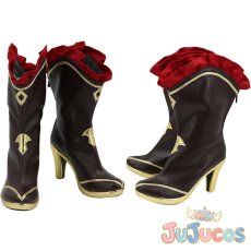 画像1: Vtuber　七詩ムメイ　コスプレ靴　バーチャルYouTuber　コスプレブーツ　JUJUcosplay (1)