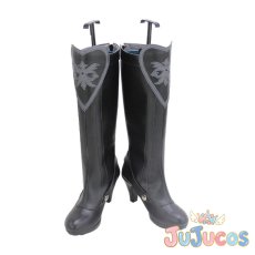 画像2: ハーツラビュル寮　デュース・スペード　Deuce Spade　スケアリー・ドレス　コスプレ靴　ツイステッドワンダーランド　コスプレブーツ　JUJUcosplay (2)