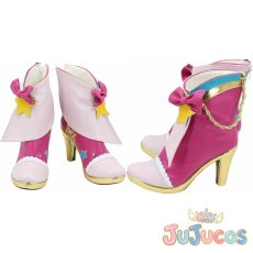 画像1: 虹野ゆめ　スクールドレス　コスプレ靴　アイカツスターズ!　コスプレブーツ　JUJUcosplay (1)