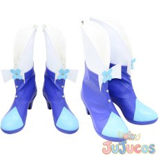 画像1: 来海えりか(キュアマリン)　コスプレ靴　ハートキャッチプリキュア!　コスプレブーツ　JUJUcosplay (1)