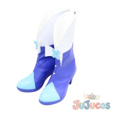画像4: 来海えりか(キュアマリン)　コスプレ靴　ハートキャッチプリキュア!　コスプレブーツ　JUJUcosplay (4)