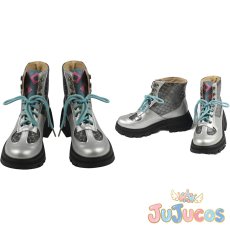 画像1: VTuber　緑仙　コスプレ靴　バーチャルYouTuber　コスプレブーツ　JUJUcosplay (1)