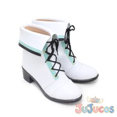 画像3: MORE MORE JUMP！　日野森雫　コスプレ靴　プロジェクトセカイ カラフルステージ！ feat. 初音ミク　コスプレブーツ　JUJUcosplay (3)