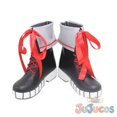 画像2: VTuber　百鬼あやめ　カジュアル系衣装　コスプレ靴　バーチャルYouTuber　コスプレブーツ　JUJUcosplay (2)