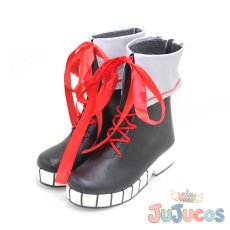 画像4: VTuber　百鬼あやめ　カジュアル系衣装　コスプレ靴　バーチャルYouTuber　コスプレブーツ　JUJUcosplay (4)