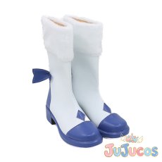 画像3: 氷枝の精霊姫 雪ミク2021　コスプレ靴　VOCALOID　コスプレブーツ　JUJUcosplay (3)