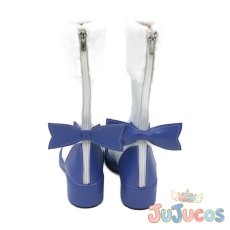 画像4: 氷枝の精霊姫 雪ミク2021　コスプレ靴　VOCALOID　コスプレブーツ　JUJUcosplay (4)