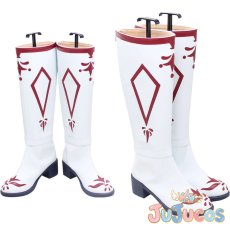 画像1: VTuber　鈴木ヒナ　藍の華　コスプレ靴　バーチャルYouTuber　コスプレブーツ　JUJUcosplay (1)