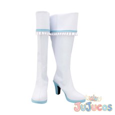 画像2: 霧矢あおい　ブルーステージ　コスプレ靴　アイカツ!　コスプレブーツ　JUJUcosplay (2)