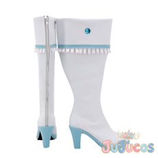 画像4: 霧矢あおい　ブルーステージ　コスプレ靴　アイカツ!　コスプレブーツ　JUJUcosplay (4)