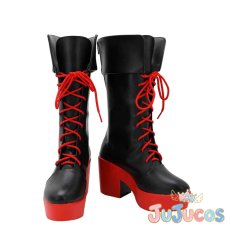 画像2: VTuber　沙花叉クロヱ　初期2D　コスプレ靴　バーチャルYouTuber　コスプレブーツ　JUJUcosplay (2)