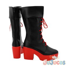 画像4: VTuber　沙花叉クロヱ　初期2D　コスプレ靴　バーチャルYouTuber　コスプレブーツ　JUJUcosplay (4)