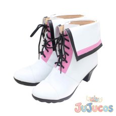 画像4: MORE MORE JUMP！　桃井愛莉　コスプレ靴　プロジェクトセカイ カラフルステージ！ feat. 初音ミク　コスプレブーツ　JUJUcosplay (4)