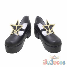 画像2: Vtuber　紫咲シオン　通常衣装　コスプレ靴　バーチャルYouTuber　コスプレブーツ　JUJUcosplay (2)