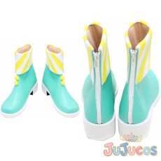 画像1: Liella!　澁谷かのん　常夏☆サンシャイン　コスプレ靴　ラブライブ！スーパースター!!　コスプレブーツ　JUJUcosplay (1)