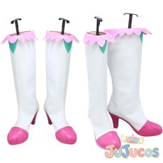 画像1: 和実ゆい(キュアプレシャス)　コスプレ靴　デリシャスパーティー?プリキュア　コスプレブーツ　JUJUcosplay (1)