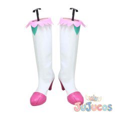 画像2: 和実ゆい(キュアプレシャス)　コスプレ靴　デリシャスパーティー?プリキュア　コスプレブーツ　JUJUcosplay (2)