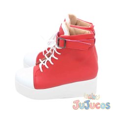 画像4: Vtuber　桃鈴ねね　私服衣装　コスプレ靴　バーチャルYouTuber　コスプレブーツ　JUJUcosplay (4)