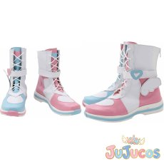 画像1: VTuber　天宮こころ　新衣装　コスプレ靴　バーチャルYouTuber　コスプレブーツ　JUJUcosplay (1)