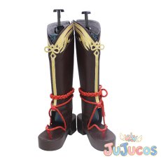 画像2: 鹿野院平蔵　コスプレ靴　原神(げんしん)　コスプレブーツ　JUJUcosplay (2)