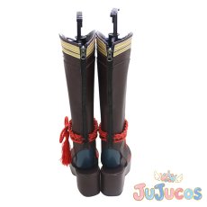 画像4: 鹿野院平蔵　コスプレ靴　原神(げんしん)　コスプレブーツ　JUJUcosplay (4)