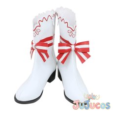 画像2: VTuber　田中ヒメ　藍の華　ライブ衣装　コスプレ靴　バーチャルYouTuber　コスプレブーツ　JUJUcosplay (2)