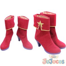 画像1: KOF15　麻宮アテナ　コスプレ靴　ザ・キング・オブ・ファイターズ15　コスプレブーツ　JUJUcosplay (1)