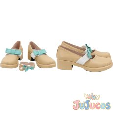 画像1: VTuber　尾丸ポルカ　私服衣装　コスプレ靴　バーチャルYouTuber　コスプレブーツ　JUJUcosplay (1)