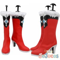 画像1: プリコネ　プリコネR　Princess Connect!　イリヤ(クリスマス)　コスプレ靴　プリンセスコネクト!Re:Dive　コスプレブーツ　JUJUcosplay (1)