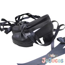 画像4: VTuber　夜見れな　初期衣装　コスプレ靴　バーチャルYouTuber　コスプレブーツ　JUJUcosplay (4)