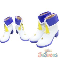 画像1: 阿慈谷ヒフミ　コスプレ靴　ブルーアーカイブ　コスプレブーツ　JUJUcosplay (1)