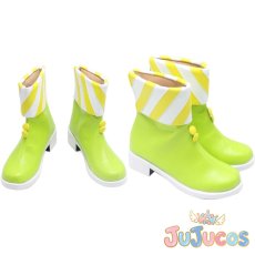 画像1: 唐可可　常夏☆サンシャイン　コスプレ靴　ラブライブ！スーパースター!!　コスプレブーツ　JUJUcosplay (1)