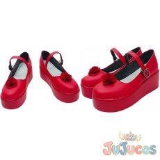 画像1: フランドール・スカーレット　東方紅魔郷　コスプレ靴　東方Project　コスプレブーツ　JUJUcosplay (1)