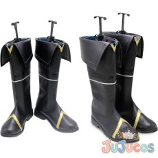 画像1: シド・カゲノー/シャドウ/影野ミノル　コスプレ靴　陰の実力者になりたくて！　コスプレブーツ　JUJUcosplay (1)