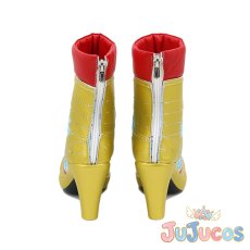 画像4: マレウス・ドラコニア　ハロウィーン　コスプレ靴　ツイステッドワンダーランド　コスプレブーツ　JUJUcosplay (4)