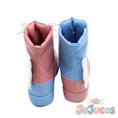 画像4: 初音ミク　ぬーどるストッパーフィギュア－恋するセーラー服－　コスプレ靴　VOCALOID　コスプレブーツ　JUJUcosplay (4)