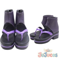 画像1: Vtuber　ラプラス・ダークネス（La+ Darknesss）　お正月衣装　コスプレ靴　バーチャルYouTuber　コスプレブーツ　JUJUcosplay (1)