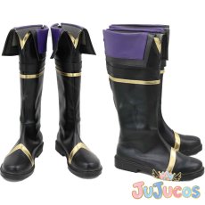 画像1: シャドウ　コスプレ靴　陰の実力者になりたくて！　コスプレブーツ　JUJUcosplay (1)