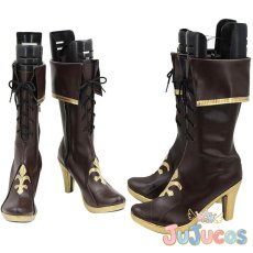 画像1: VTuber　白銀ノエル　リリカル団長衣装　コスプレ靴　バーチャルYouTuber　コスプレブーツ　JUJUcosplay (1)