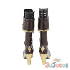 画像4: VTuber　白銀ノエル　リリカル団長衣装　コスプレ靴　バーチャルYouTuber　コスプレブーツ　JUJUcosplay (4)