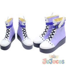 画像1: 描きたくなった表情　東雲絵名　コスプレ靴　プロジェクトセカイ カラフルステージ！ feat. 初音ミク　コスプレブーツ　JUJUcosplay (1)
